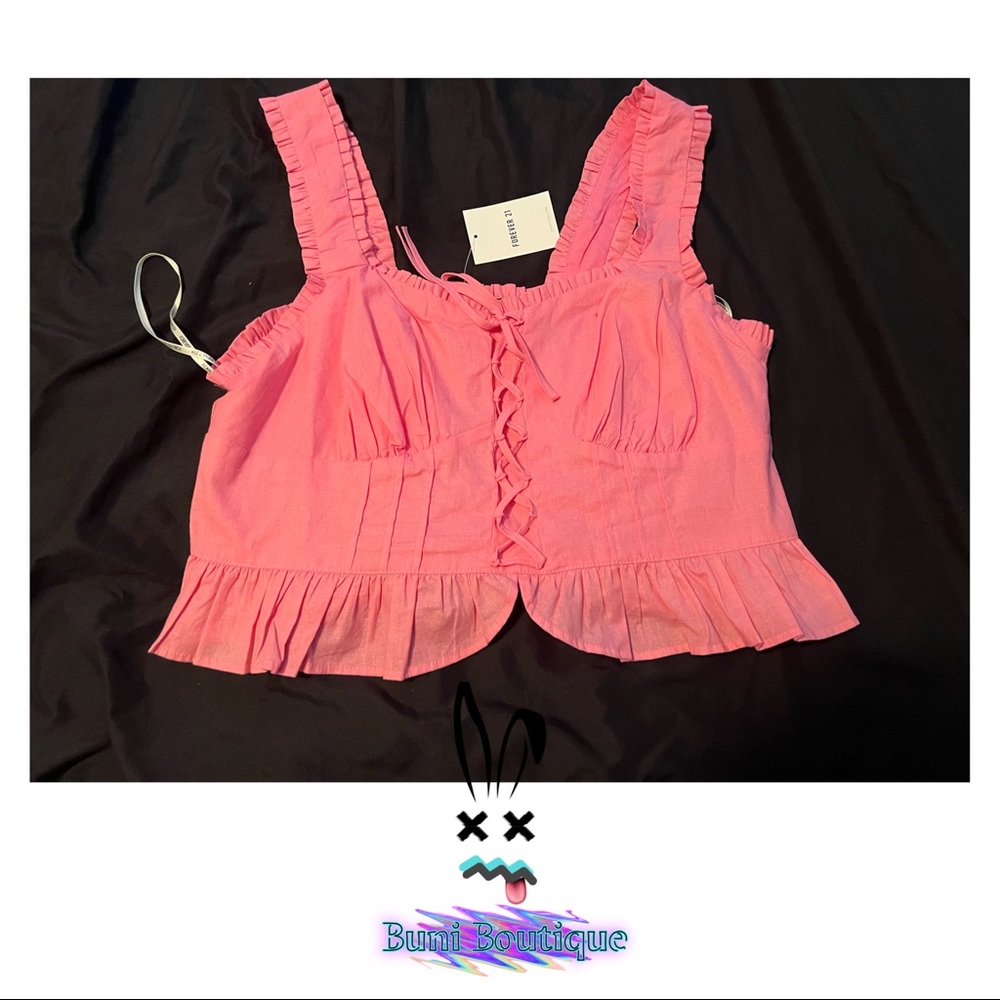 ❌SOLD ON VINTED❌Forever 21 Ruffle Crop Top